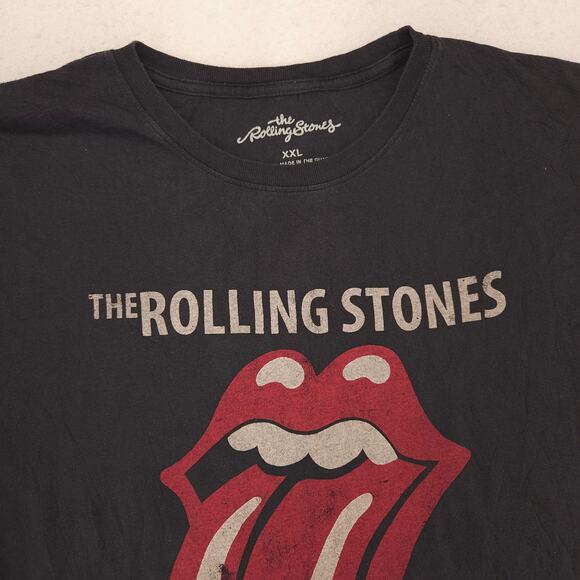 Rolling Stones Band Graphic Short Sleeve T Shirt Womens Size 2XL Black - Picture 1 of 9